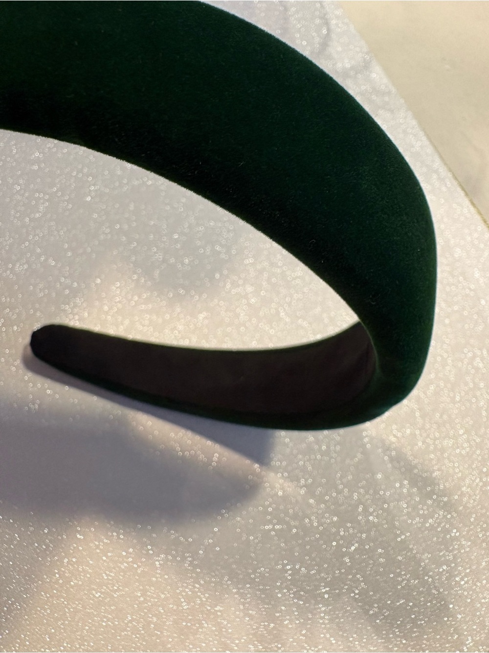 Plush Wintergreen Velvet Padded Headband